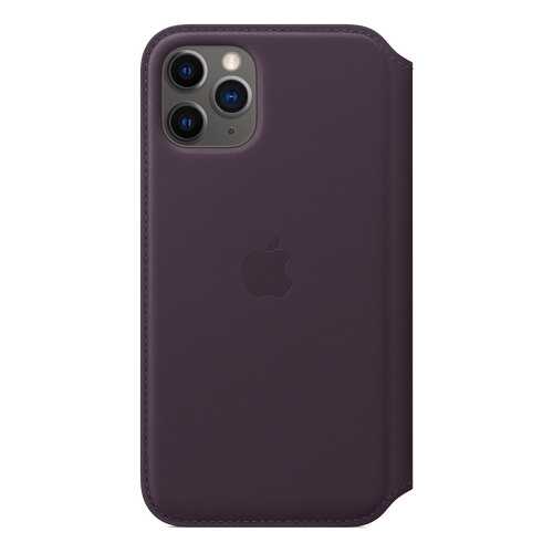 Чехол Apple для iPhone 11 Pro Leather Folio - Aubergine в Теле2