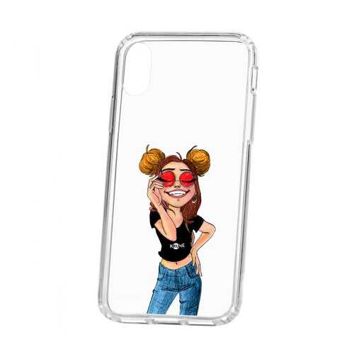 Чехол Apple iPhone X Kruche Print Smiling в Теле2