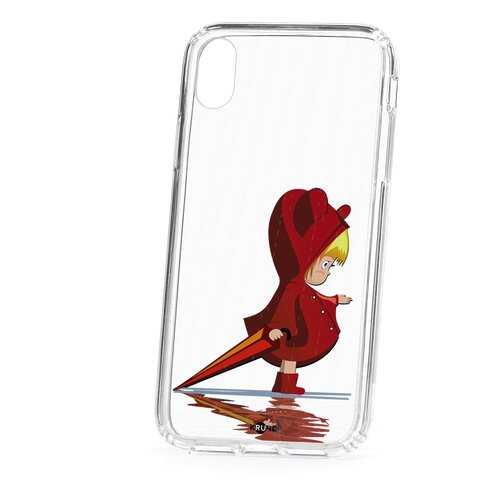 Чехол Apple iPhone XR Kruche Print Девочка с зонтом в Теле2