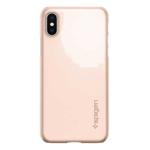 Чехол Apple Spigen Thin Fit Blush Gold для iPhone X 057CS22110 в Теле2