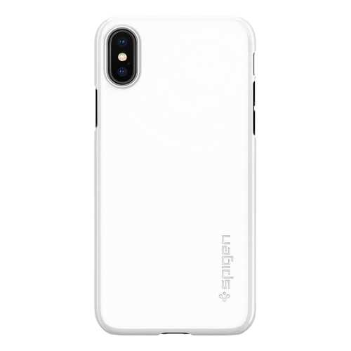 Чехол Apple Spigen Thin Fit для iPhone X White 057CS22112 в Теле2