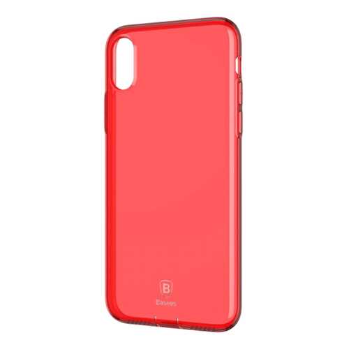 Чехол Baseus Simple Ultrathin для Apple iPhone X (5.8) / XS (5.8) Transparent Red) в Теле2