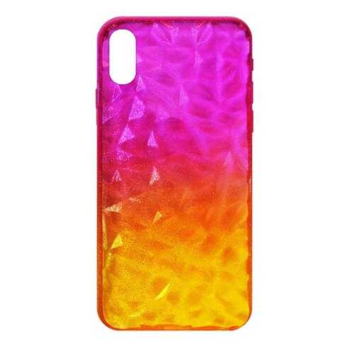 Чехол Crystal Krutoff для iPhone X/XS Yellow/Rose в Теле2