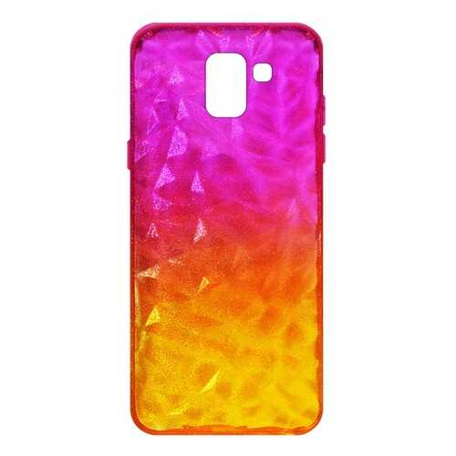 Чехол Crystal Krutoff для Samsung Galaxy J6 2018 (SM-J600) Yellow/Pink в Теле2