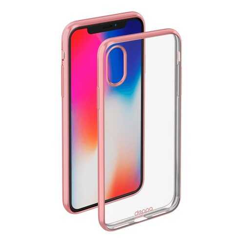 Чехол Deppa Gel Plus Case матовый для Apple iPhone X Rose gold в Теле2