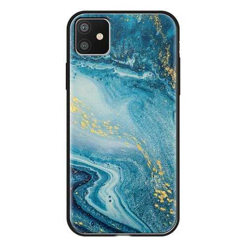 Чехол Deppa Glass Case для Apple iPhone 11 Blue Agate в Теле2