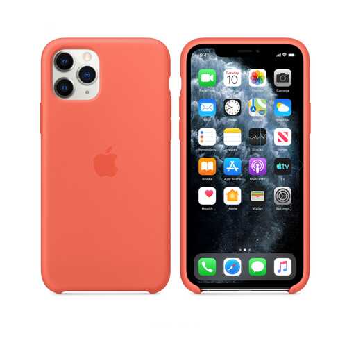 Чехол для Apple iPhone 11 Pro Silicone Case Orange (MQZ12FE/A) в Теле2