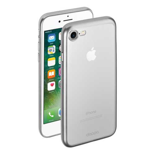 Чехол для iPhone Deppa 85282 Gel Plus Case для Apple iPhone 7 / 8 Серебряный в Теле2