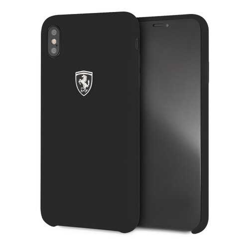 Чехол Ferrari Silicone Collection Silver Logo Black для Apple iPhone XS Max в Теле2