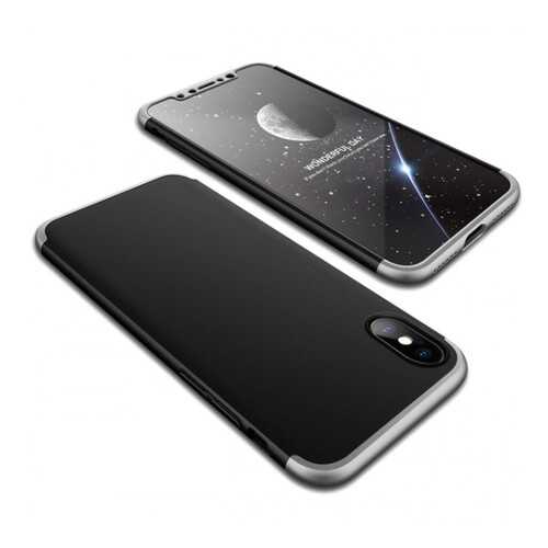 Чехол GKK LikGus для Apple iPhone X (5.8) Black/Silver в Теле2