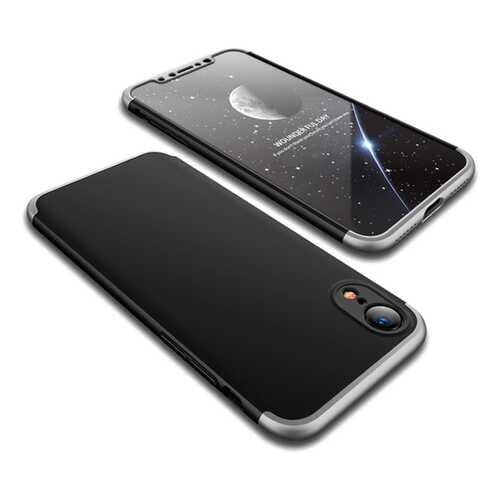 Чехол GKK LikGus для Apple iPhone XR Black/Silver в Теле2