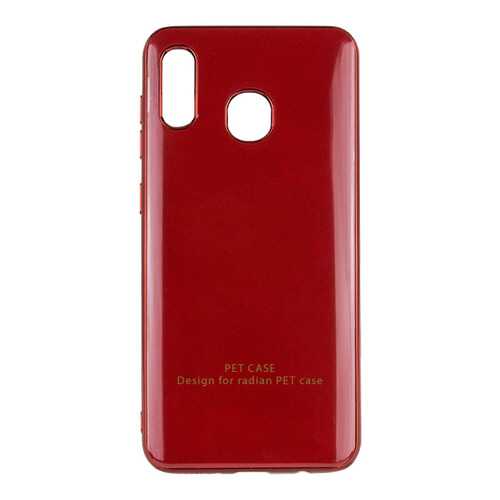 Чехол GLOSSY LOGO для Samsung Galaxy A20 / A30 Red в Теле2