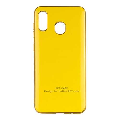 Чехол GLOSSY LOGO для Samsung Galaxy A20 / A30 Yellow в Теле2