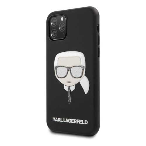 Чехол Karl Lagerfeld PU Leather Iconik (KLHCN58GLBK) для iPhone 11 Pro (Glitter Black) в Теле2