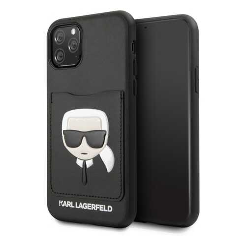 Чехол Karl Lagerfeld PU Leather Iconik (KLHCN65CSKCBK) для iPhone 11 Pro Max (Black) в Теле2