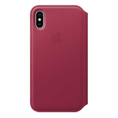 Чехол-книжка Apple Leather Folio iPh X MRQD2ZM/A в Теле2