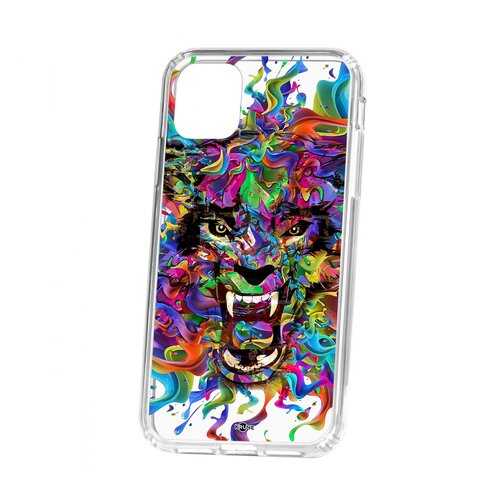 Чехол Kruche Apple iPhone 11 Print Colored beast в Теле2