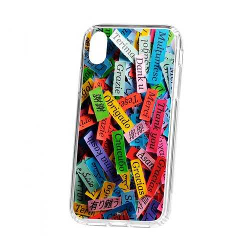 Чехол Kruche Apple iPhone XR Print Thank you в Теле2