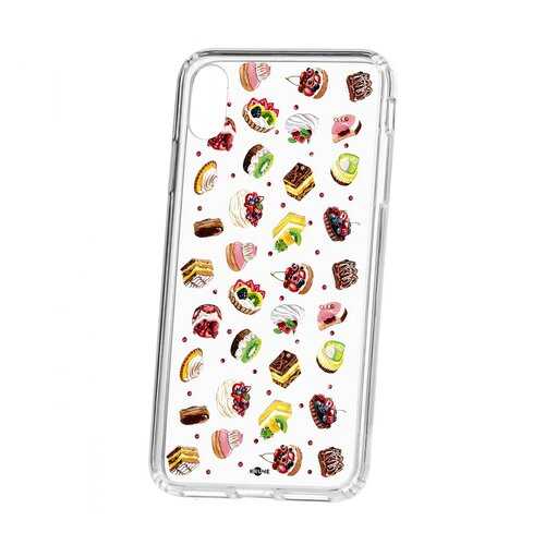 Чехол Kruche Apple iPhone XS Max Print Cake в Теле2