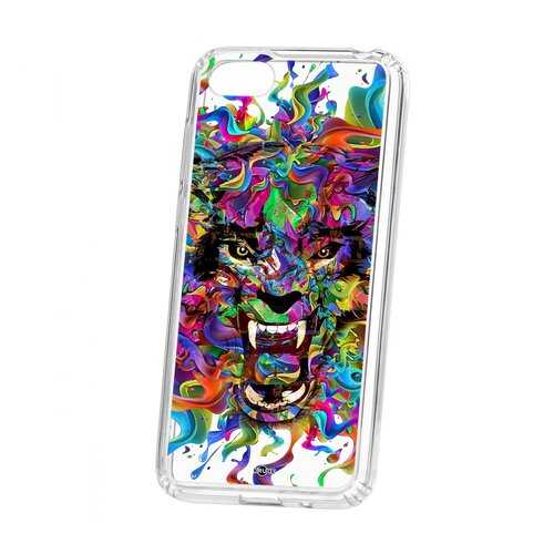 Чехол Kruche Huawei Honor 7A Print Colored beast в Теле2