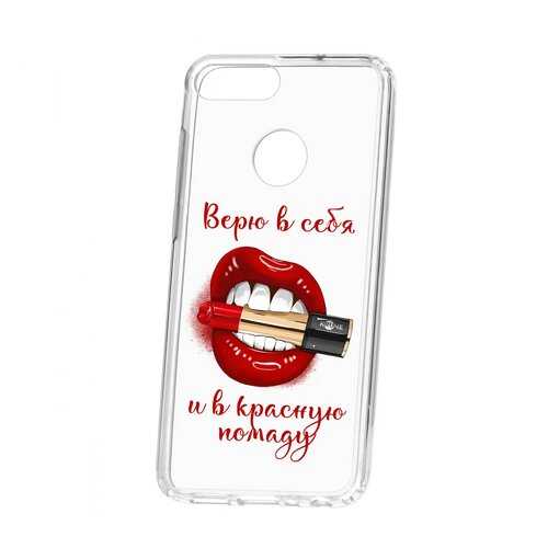 Чехол Kruche Huawei Honor 9 Lite Print Red lipstick в Теле2