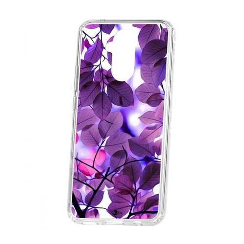 Чехол Kruche Huawei Mate 20 Lite Print Purple leaves в Теле2