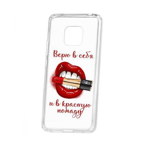 Чехол Kruche Huawei Mate 20 Pro Print Red lipstick в Теле2