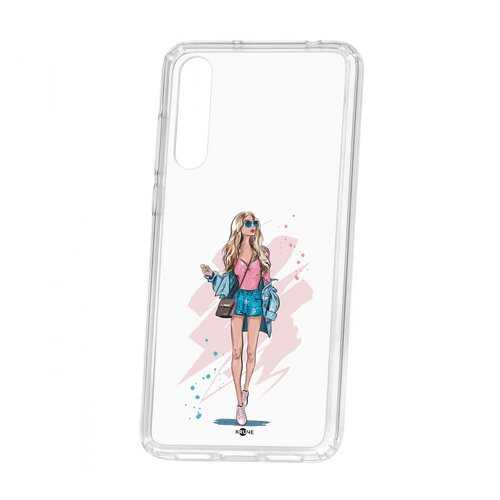 Чехол Kruche Huawei P20 Pro (Plus) Print Fashion Girl в Теле2