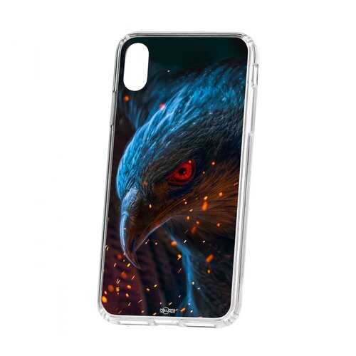 Чехол Kruche iP XS Max Print Орел в Теле2