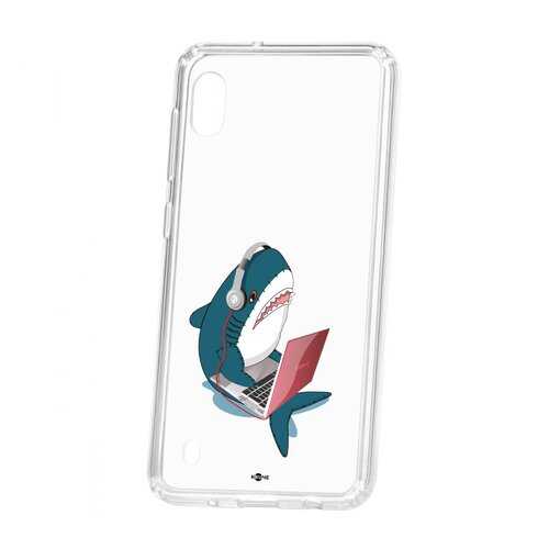 Чехол Kruche Samsung Galaxy A10 2019 Print Акула в Теле2