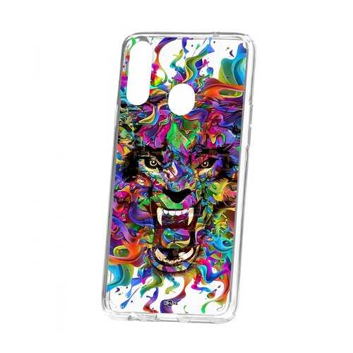 Чехол Kruche Samsung Galaxy A20S Print Colored beast в Теле2