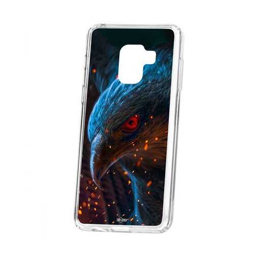 Чехол Kruche Samsung Galaxy A8 2018 (A530) Print Орел в Теле2