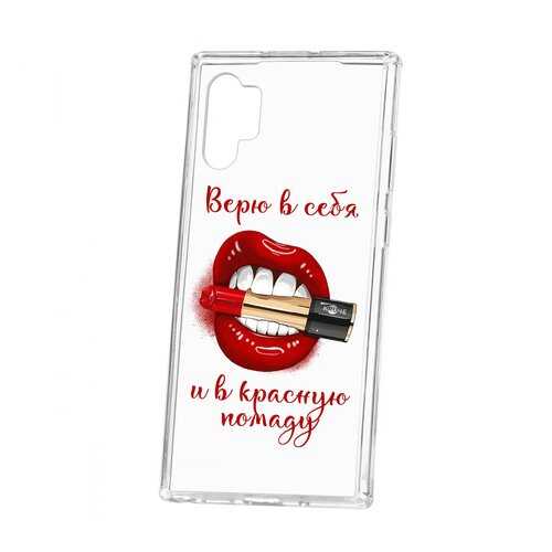 Чехол Kruche Samsung Galaxy Note 10+ Print Red lipstick в Теле2