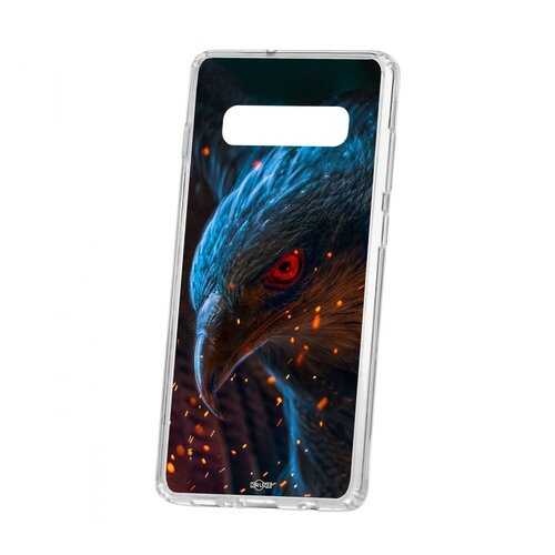 Чехол Kruche Samsung Galaxy S10+ Print Орел в Теле2