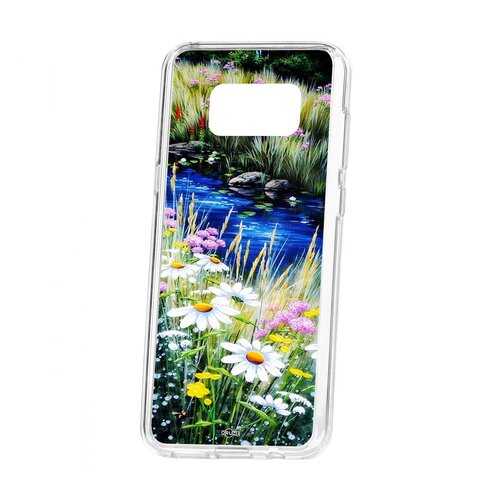 Чехол Kruche Samsung Galaxy S8 Plus Print Ромашки у ручья в Теле2