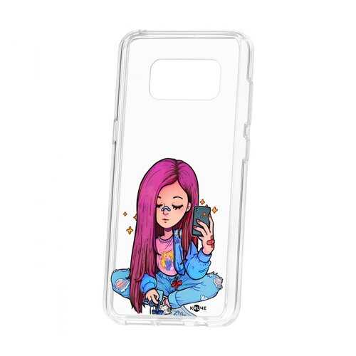 Чехол Kruche Samsung Galaxy S8 Print Pink Hair в Теле2