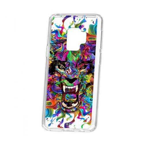 Чехол Kruche Samsung Galaxy S9 Print Colored beast в Теле2