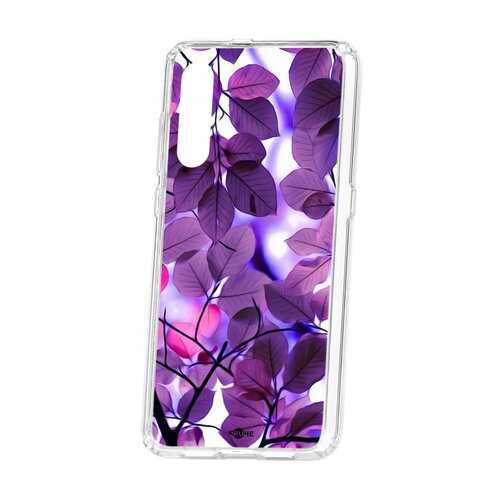 Чехол Kruche Xiaomi Mi9 Print Purple leaves в Теле2