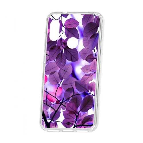 Чехол Kruche Xiaomi Redmi 6 Pro Print Purple leaves в Теле2