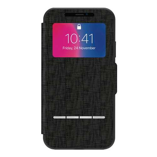 Чехол Moshi SenseCover для iPhone X - Metro Black 99MO072010 в Теле2