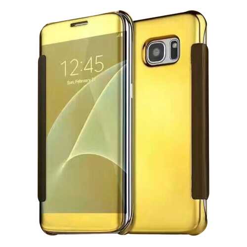 Чехол MyPads для Samsung Galaxy S7 edge G9350/G935 5.5 Clear View Cover Gold в Теле2