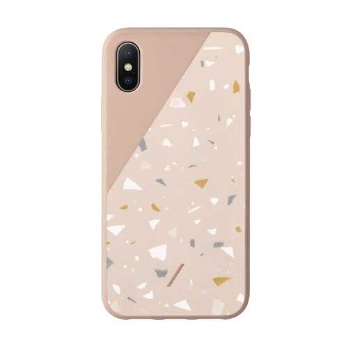 Чехол Native Union Clic Terrazzo для iPhone XS Max, розовый в Теле2