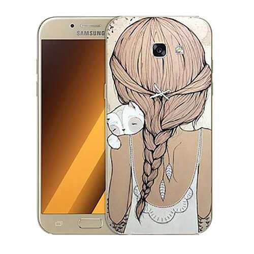 Чехол RE:PA для Samsung Galaxy A5 (2017) A520F с принтом Девочка в обнимку с котом в Теле2