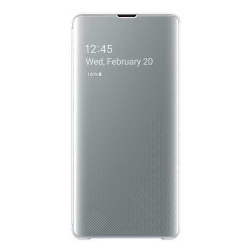 Чехол Samsung Clear View Cover для Galaxy S10 Plus White в Теле2