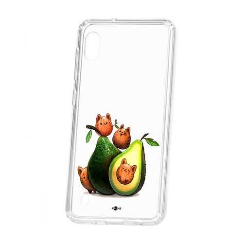 Чехол Samsung Galaxy A10 2019 Kruche Print Авокотики в Теле2