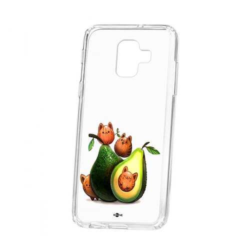 Чехол Samsung Galaxy A6 (2018) A600f Kruche Print Авокотики в Теле2