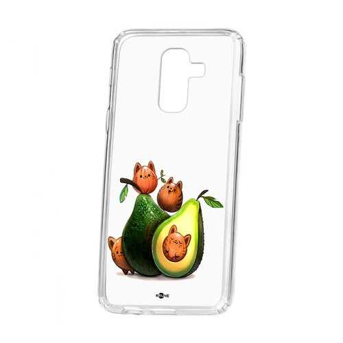 Чехол Samsung Galaxy A6 Plus (2018) A605f Kruche Print Авокотики в Теле2