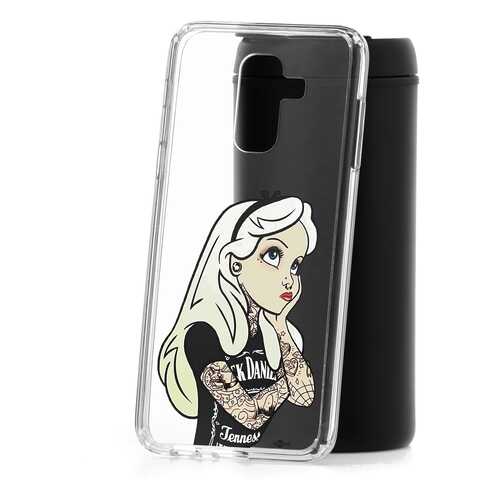 Чехол Samsung Galaxy A6 Plus (2018) A605f Kruche Print Tattoo Girl в Теле2