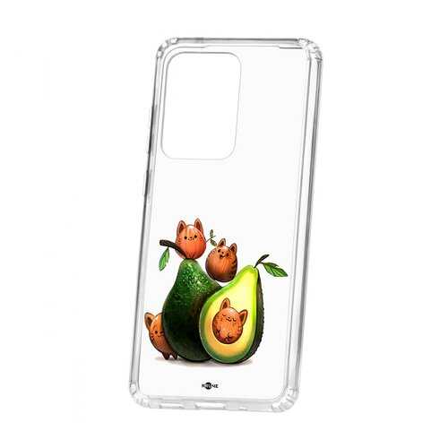 Чехол Samsung Galaxy S20 Ultra Kruche Print Авокотики в Теле2