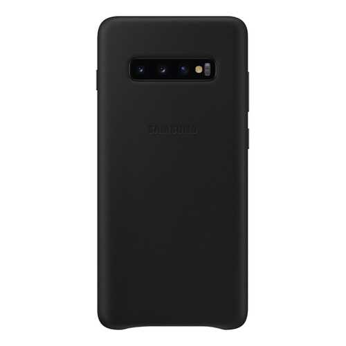 Чехол Samsung Leather Cover для Galaxy S10 Plus Black в Теле2